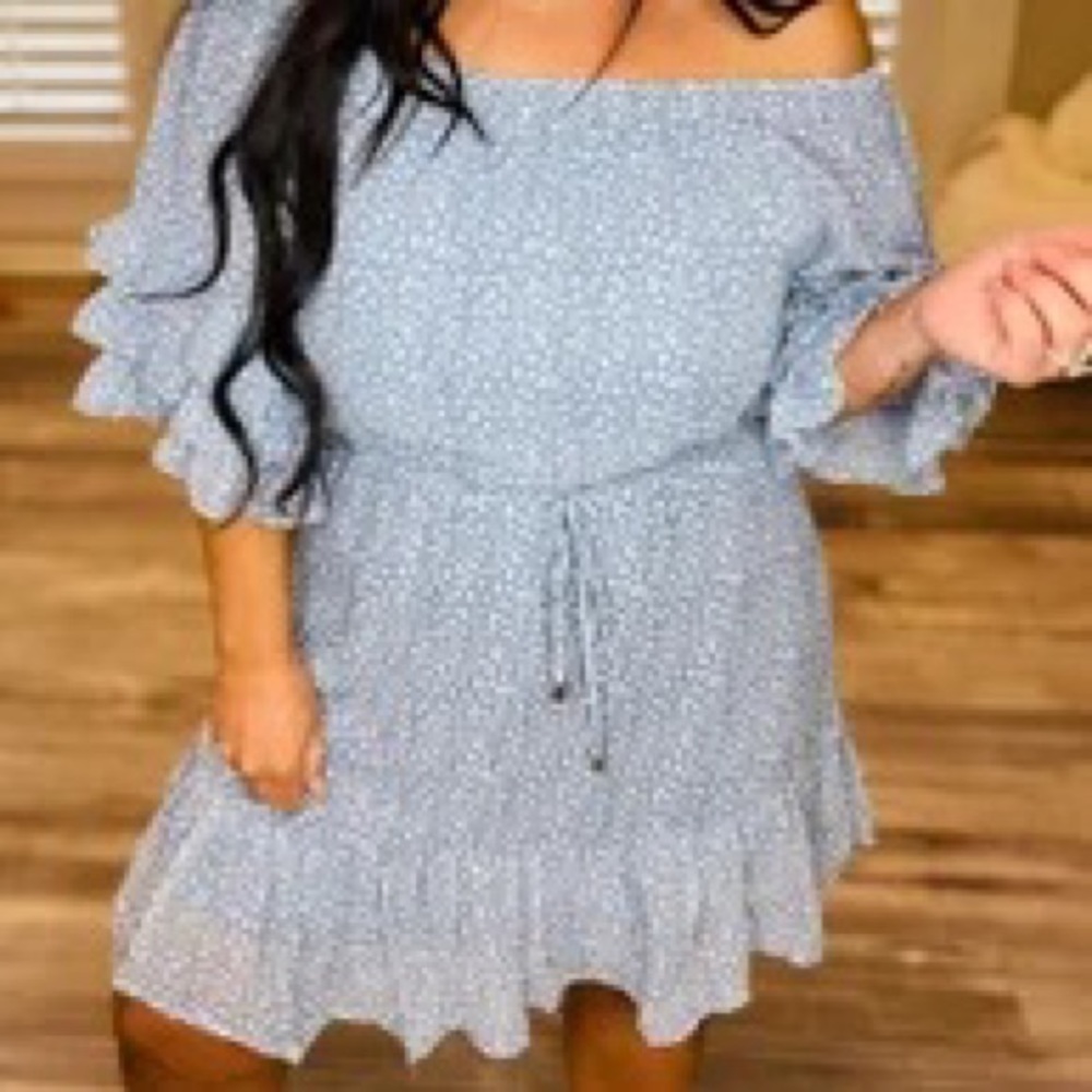 Off Shoulder Ruffle Summer Dress